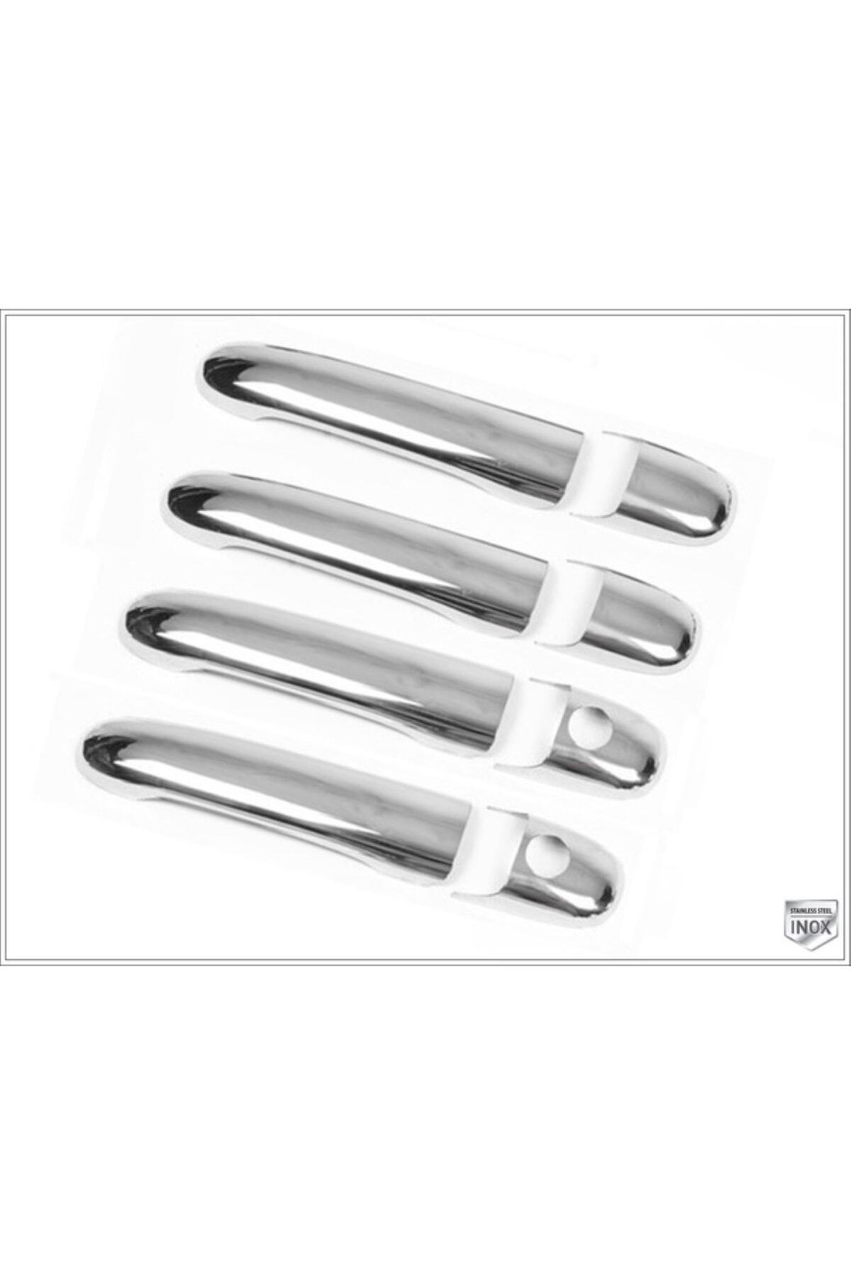 Leonacs Fams Otomotiv Vw Sharan Krom Kapı Kolu 4 Kapı 1995-2010 Arası Uyumlu Paslanmaz Çelik Çift Delik