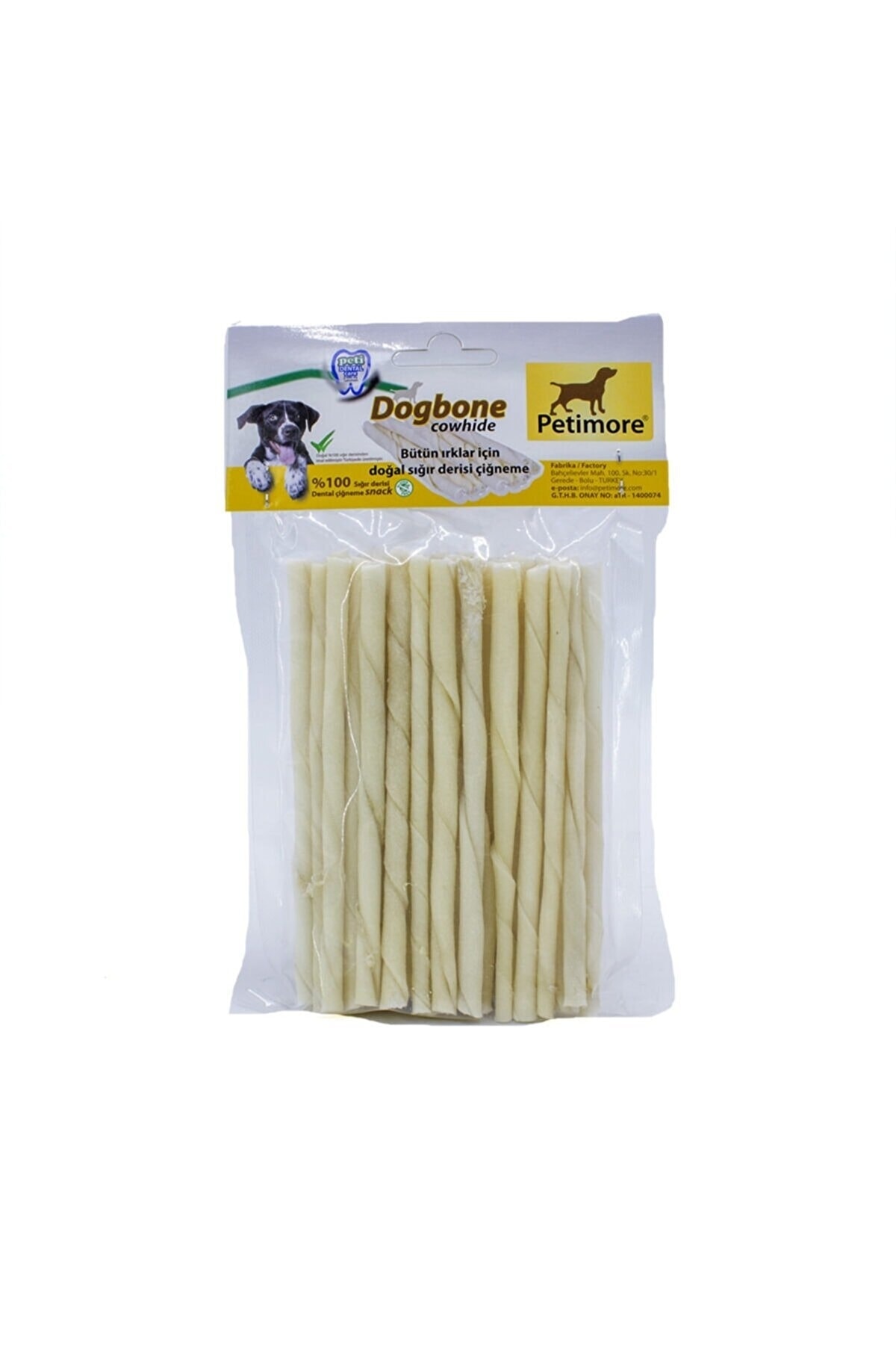 Petimore Xs-s Puppy Beyaz Ince Çubuk Eco 40 Lı Paket Çiğneme Kemiği