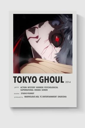 Tokyo Ghoul Anime Info Card Bilgi Kartı Minimalist Poster DUOFG200576