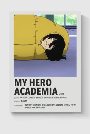 My Hero Academia Anime Info Card Bilgi Kartı Minimalist Poster DUOFG200724