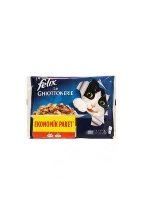 Felix Kedi Maması Sığır Etli & Tavuklu Ekonomik Paket (4x85gr) X 12 Adet 7613287487636-12