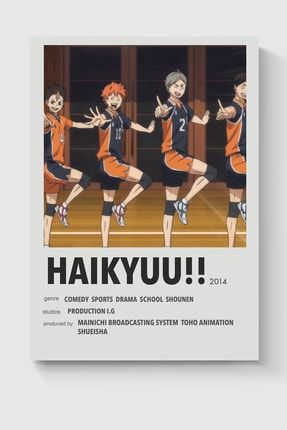 Haikyuu!! Anime Info Card Bilgi Kartı Minimalist Poster DUOFG200827