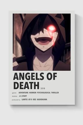 Angels Of Death Anime Info Card Bilgi Kartı Minimalist Poster DUOFG200504