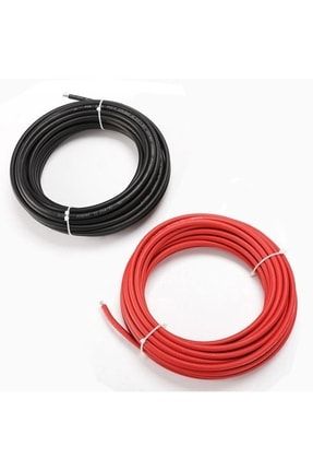 1x6mm Güneş Enerji Kablosu 10mt Kırmızı (red) 10mt Siyah (black) Solar Cable 10MT - H1Z2Z2-K 1/1 KV