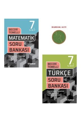 Tudem 7. Sınıf Beceri Temelli Soru Bankası Mat-türk Set (2 Kitap) TUDEM-7-SB-M-T
