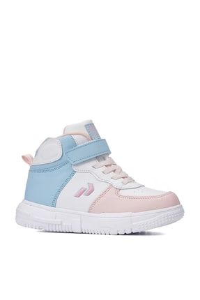 Ortopedik Kız Çocuk Bilekli Beyaz Pembe Sneaker Ayakkabı RTP26-31