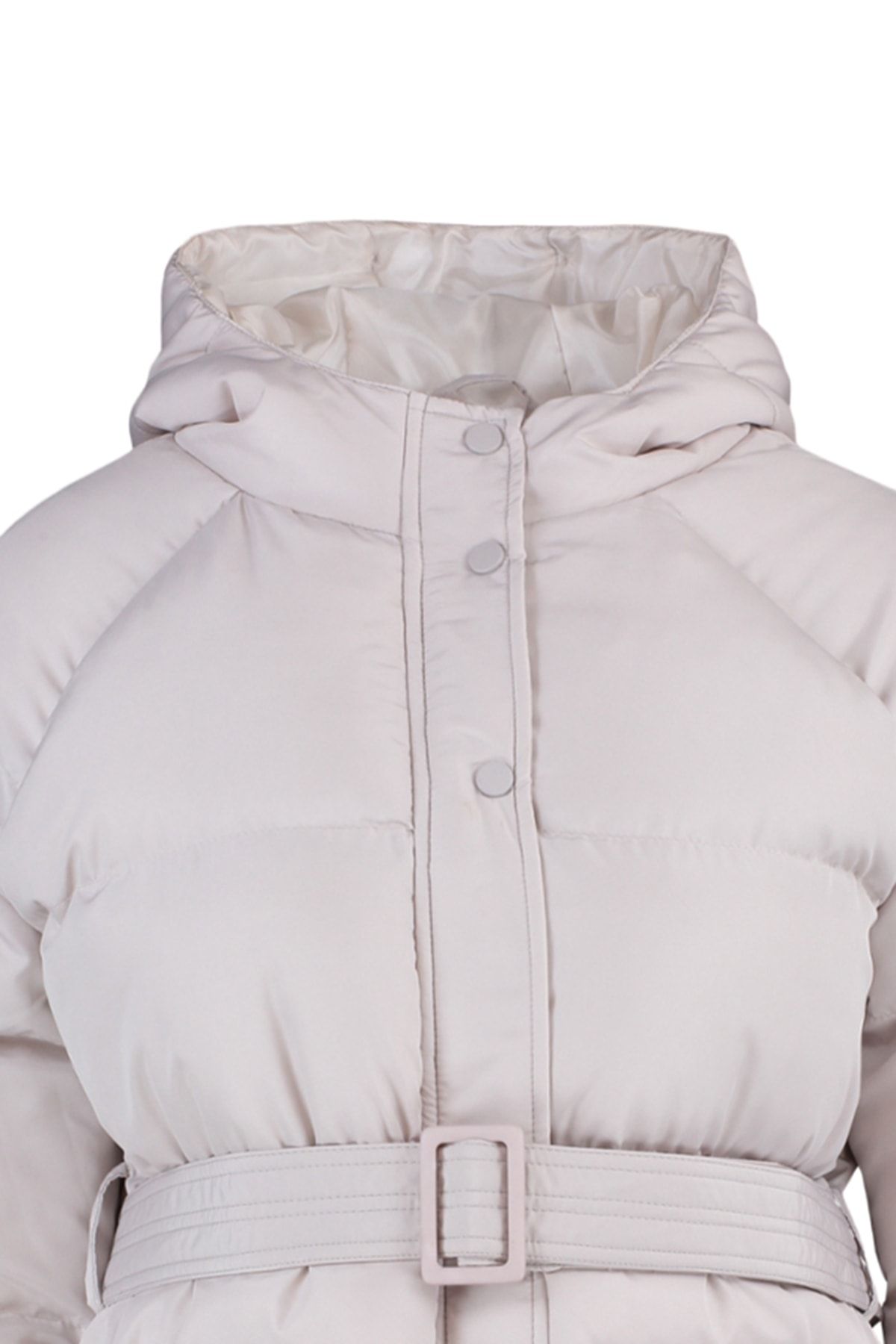 Trendyol Collection-Vízlepergető kabát kapucnival és övvel - TWOAW23MO00188 7