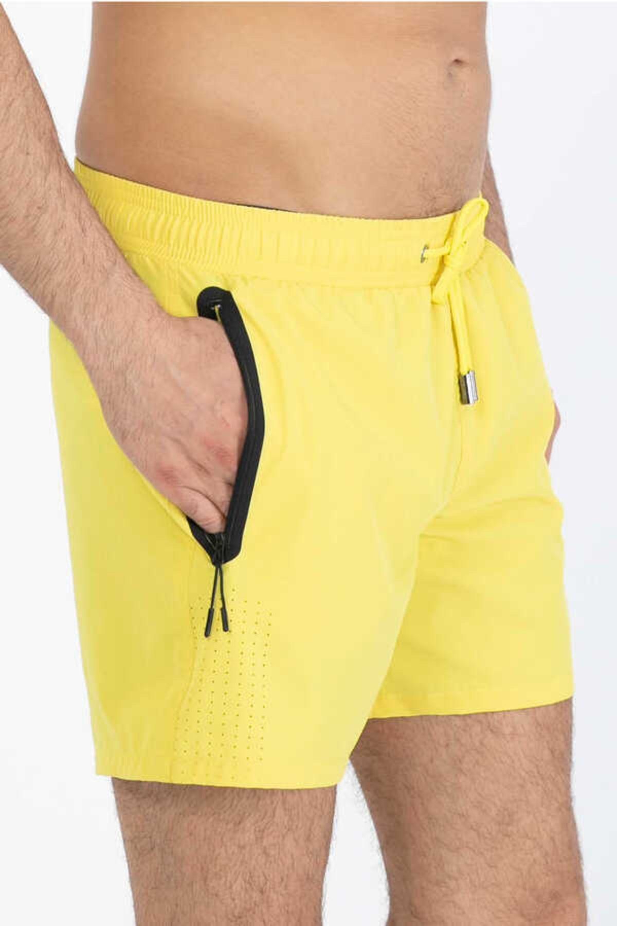 Yellow lycra hot sale shorts