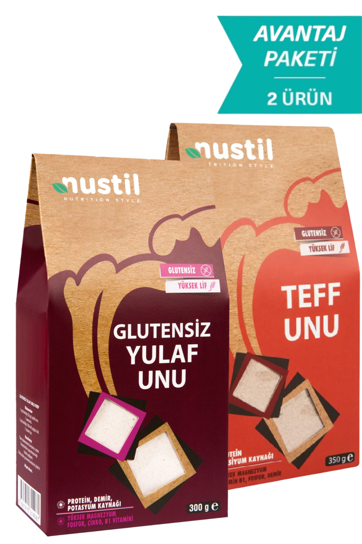 Nustil Nutrition Style Nustil Glutensiz Yulaf Unu + Teff Unu