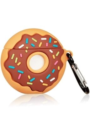 Airpods Pro Uyumlu Donut Silikon Koruma Kılıf Kahverengi dn000222