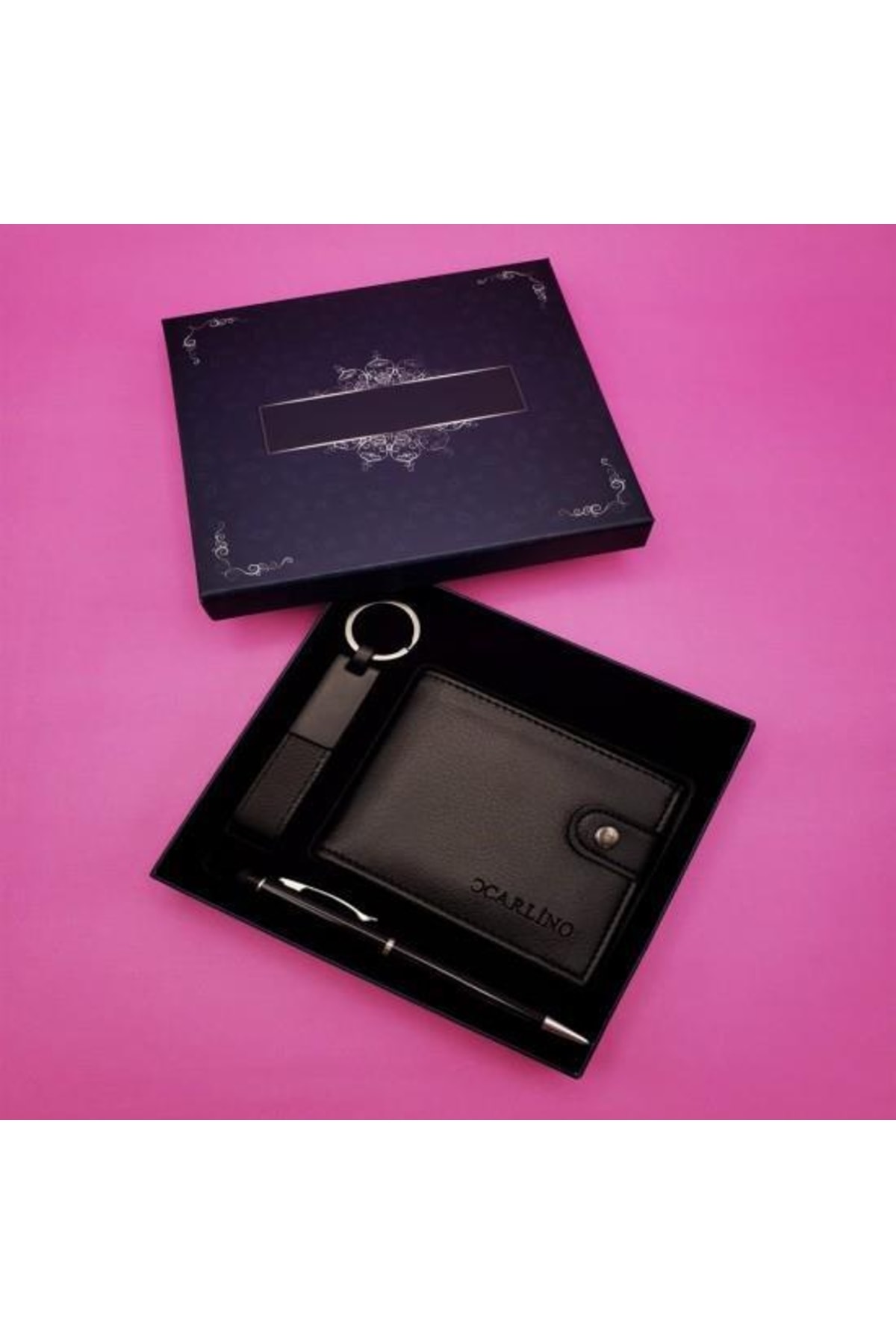 Keychain Wallet Black Touchpen Pen Decorative Gift