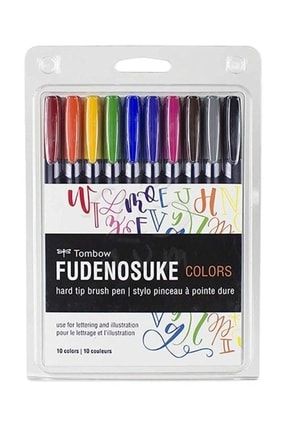 Fudenosuke Brush Pen Fırça Uçlu Kalem 10lu Set 48153