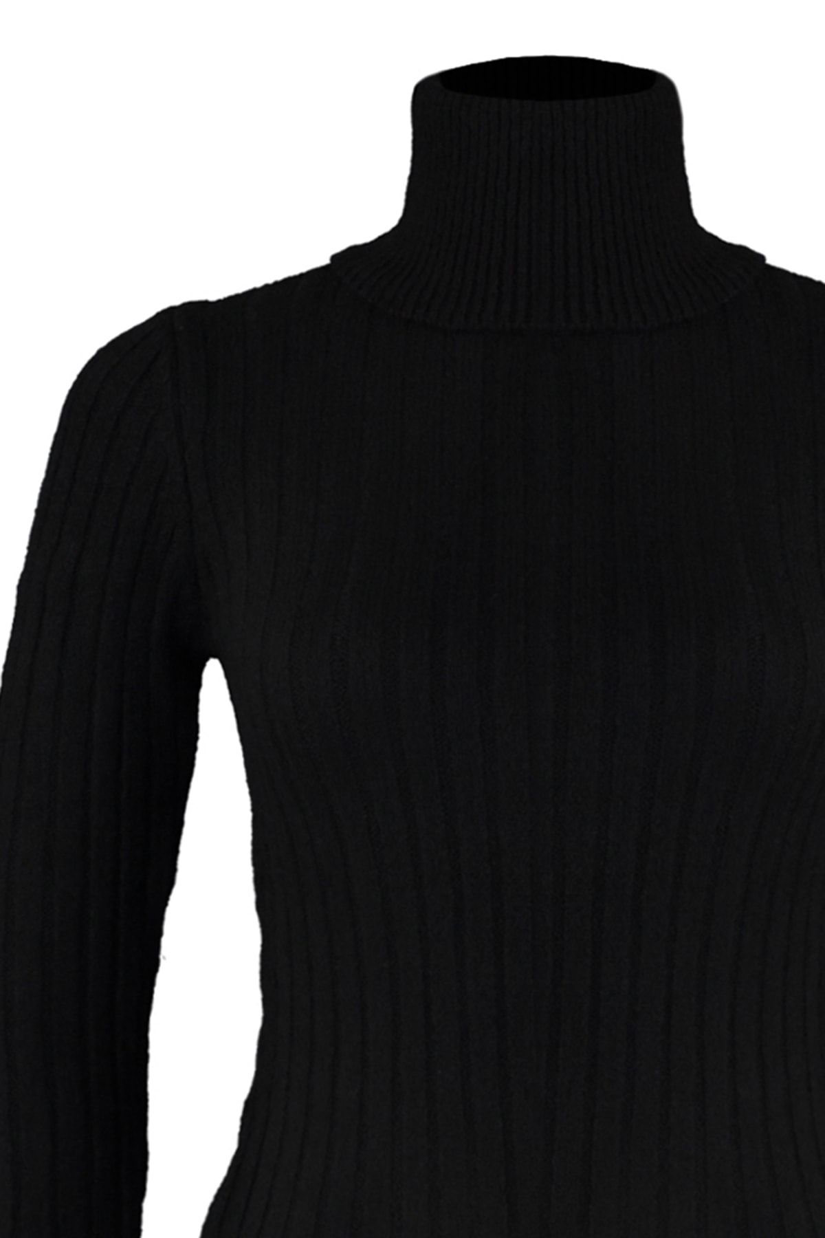 Trendyol Collection-Μαύρο πλεκτό πουλόβερ με απαλή υφή TWOAW20FV0133 8
