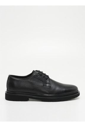 Deri Siyah Erkek Klasik Ayakkabı Dempor 5002907378