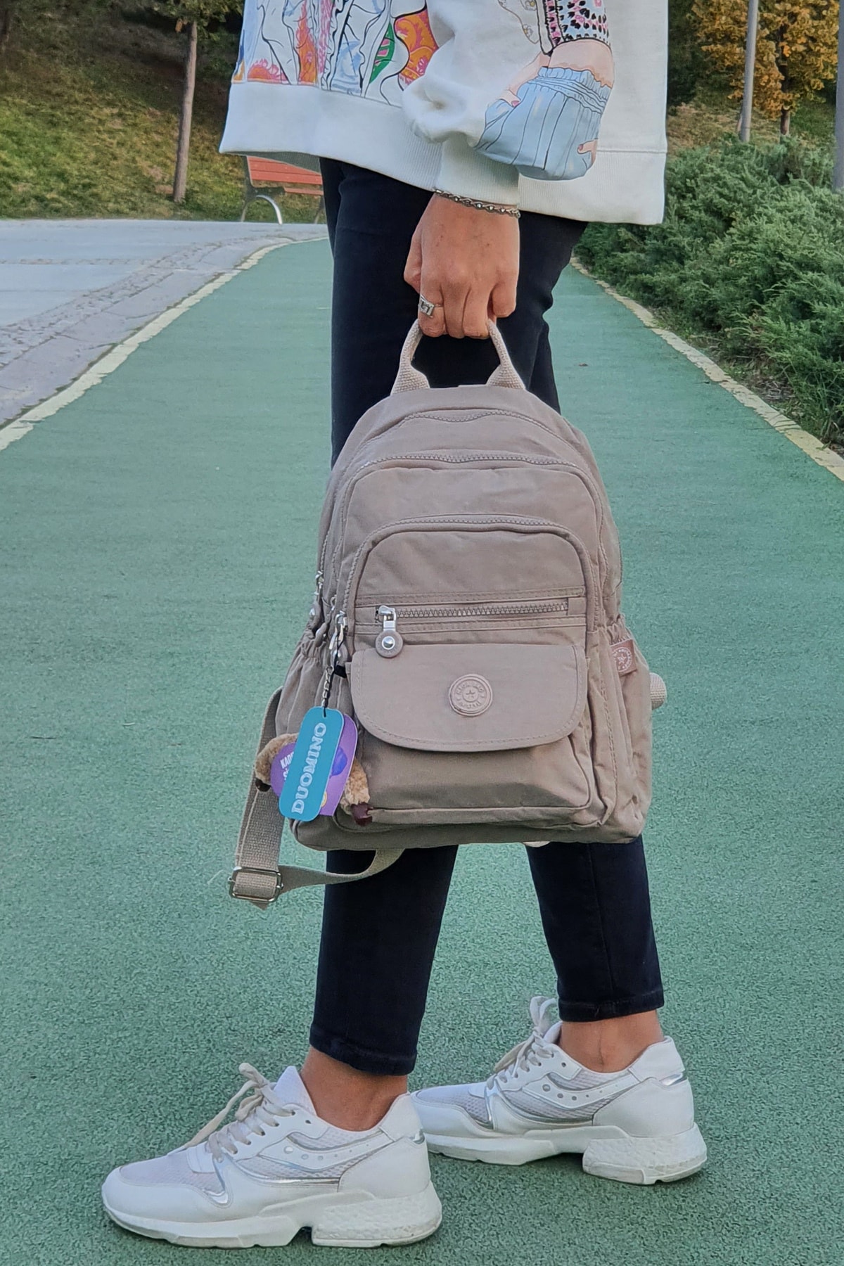 کوله پشتی زنانه قهوه ای NEMO BAGS | nemobags255 اورجینال - تصویر 5