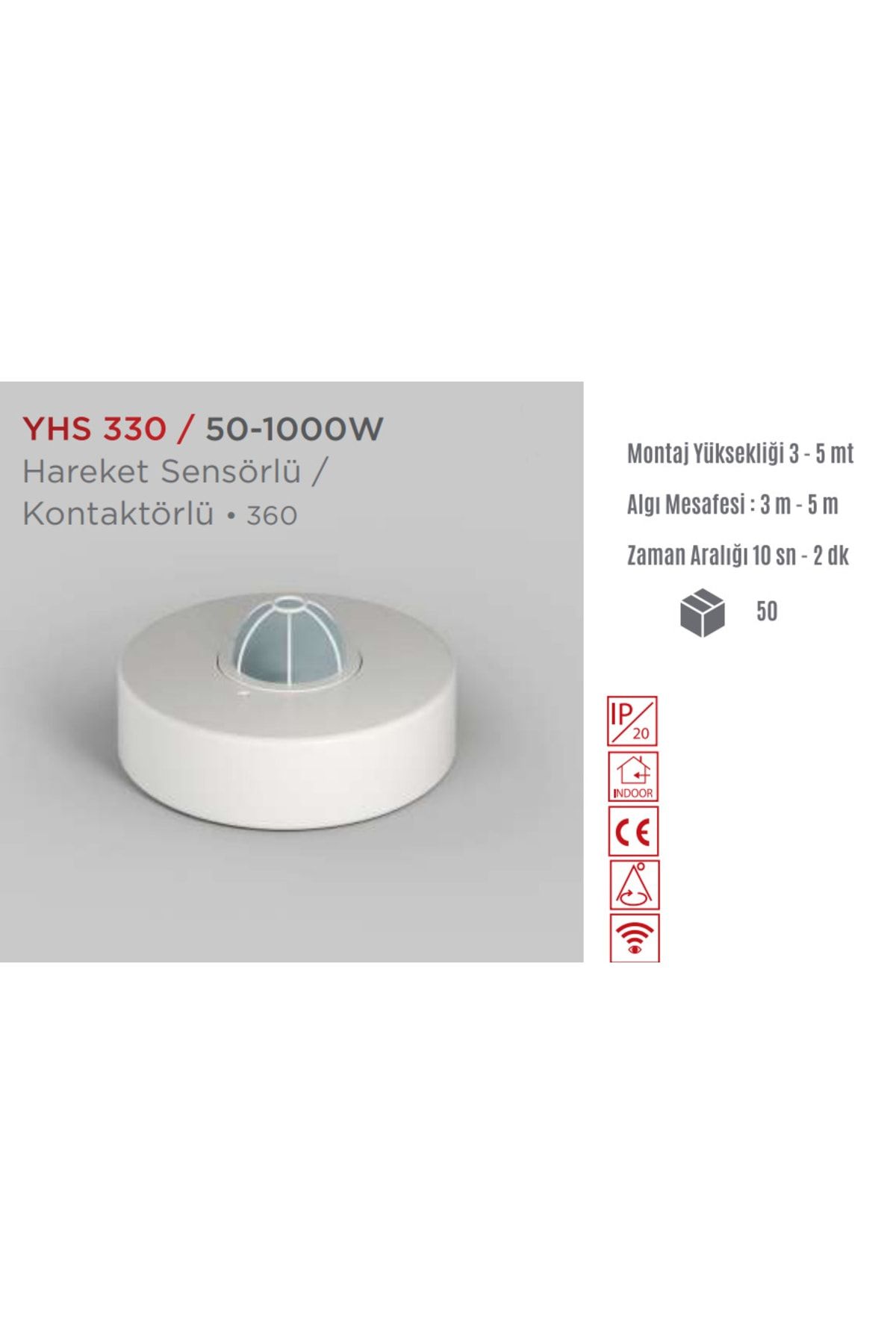 YCL-360 Degree Ceiling Type Surface Mounted Motion Sensor - Yhs-330 3