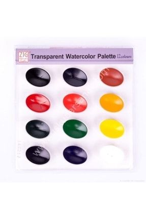 Transparent Watercolor Palette 12 Renk Sulu Boya 5681038