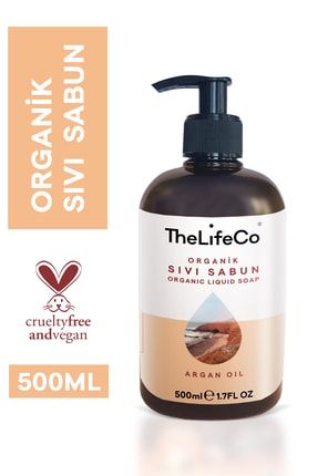 Organik Sıvı Sabun Argan Yağı 500 ml (VEGAN, ÇEVRE DOSTU) LFECO-38