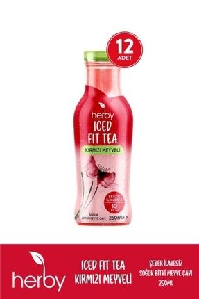 Soğuk Çay 12'li Paket Iced Fit Tea Kırmızı Meyveli 250 ml SET.HRBY.73