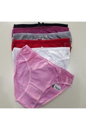 Kadın Bikini Külot 6 Lı Paket Karışık Renk ES847256665435