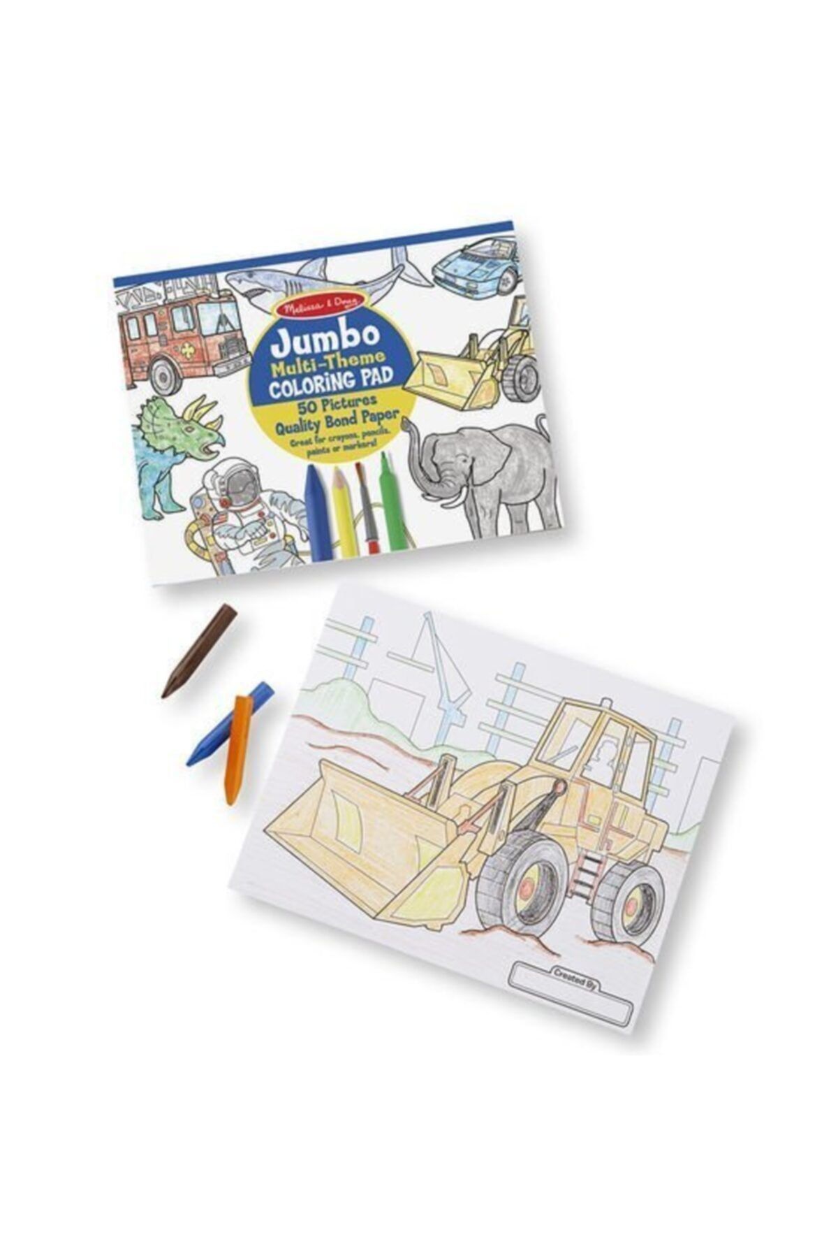 کتاب های فعالیت و آموزشی Melissa Doug رنگ آمیزی غول آبی Melissa & Doug