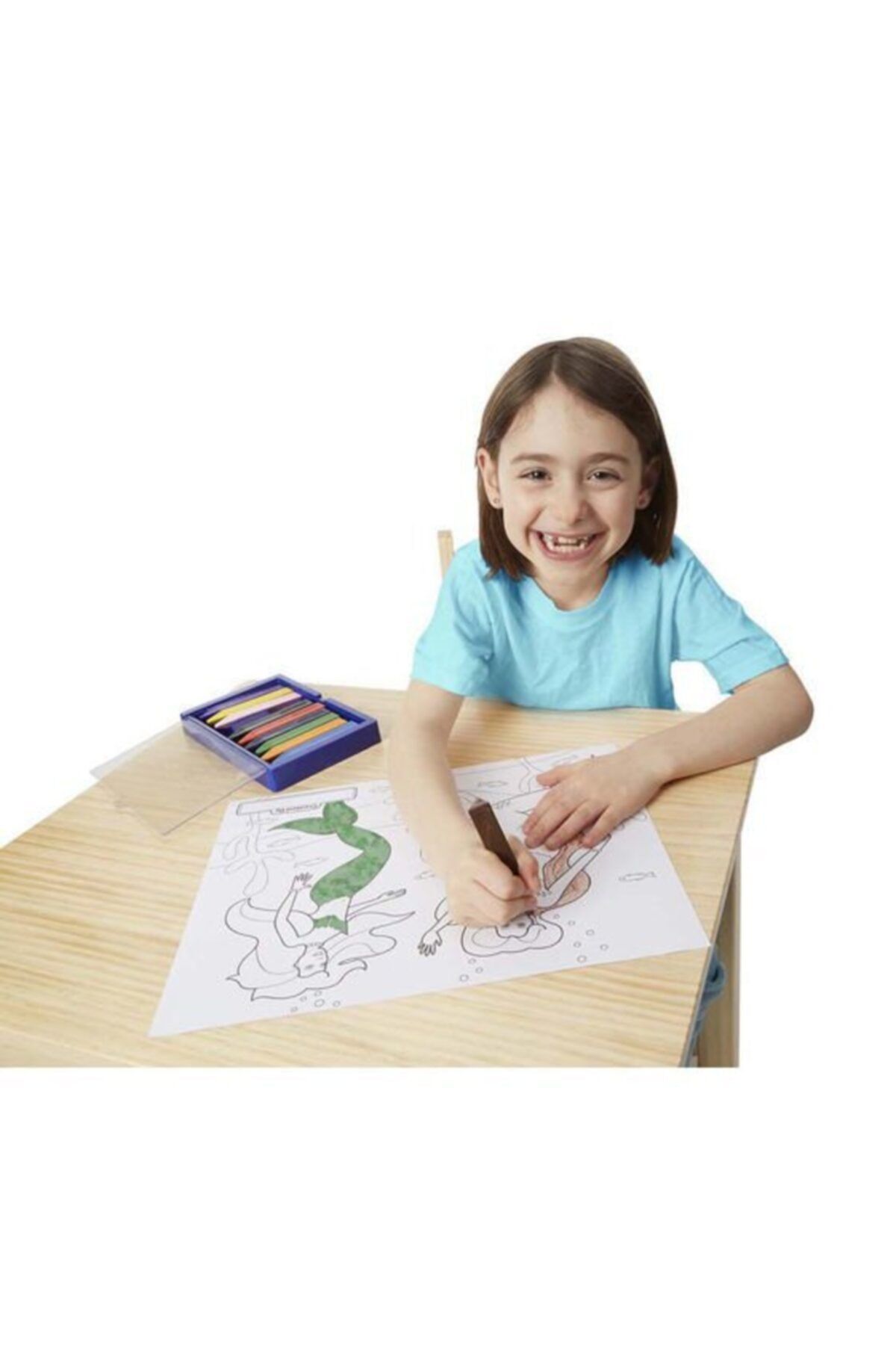 کتاب های فعالیت و آموزشی Melissa Doug رنگ آمیزی غول آبی Melissa & Doug