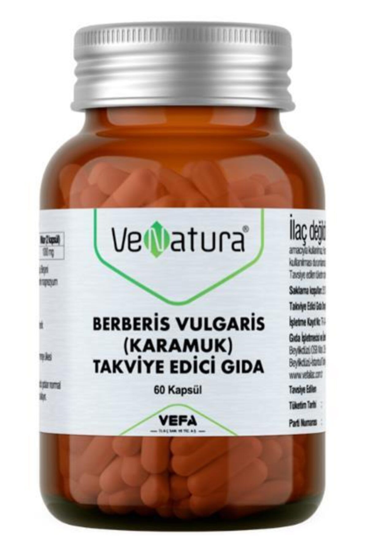 VeNatura Berberis Vulgaris Karamuk 60 Kapsül
