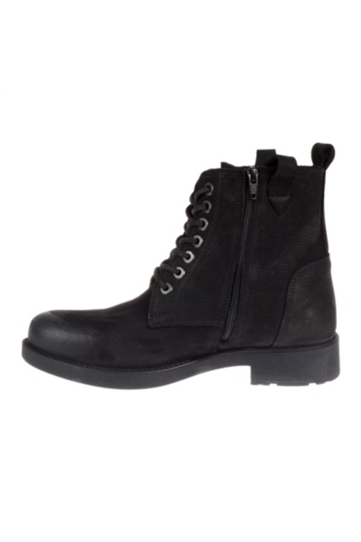 بوت Hammer Jack بلند چرم طبیعی مردانه مشکی Nubuck اورجینال - تصویر 3