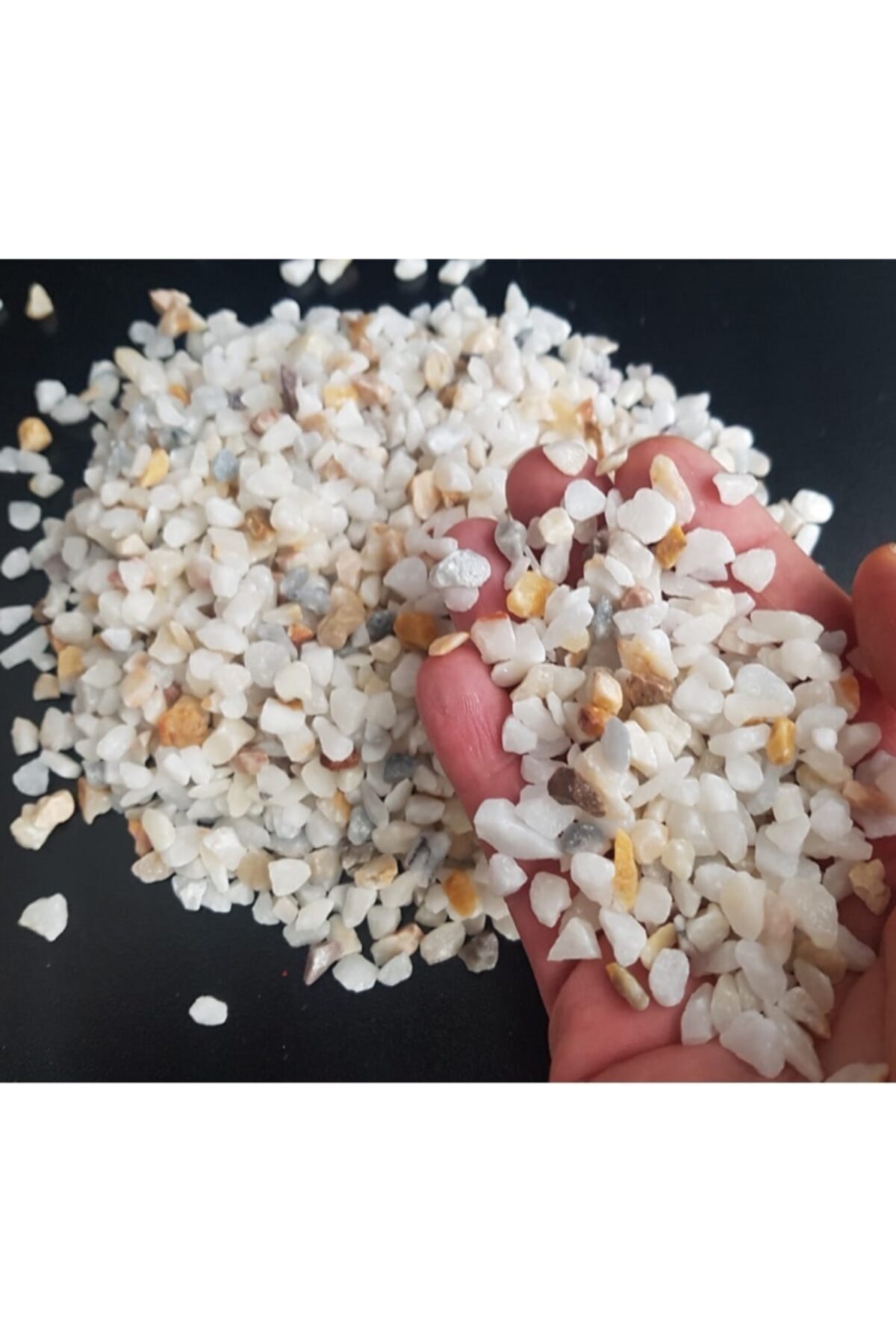 Dolomit 10 kg 0,5-1 cm Karışık Renk Dere Çakıl Bahçe Süs Akvaryum Teraryum Taşı 4