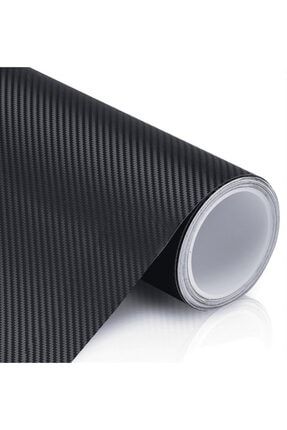 Siyah Karbon Kaplama Folyo - Hava Kanallı Süper Ürün 50cm X 152cm 00MCTR50