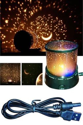 Star Master Projeksiyon Yıldızlı Gece Lambası Usb Grişli Elektrik Kablolu RA2737