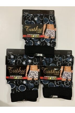 Boxer %92 Pamuklu Özel Tasarım Esnek Erkek Boxer 0119