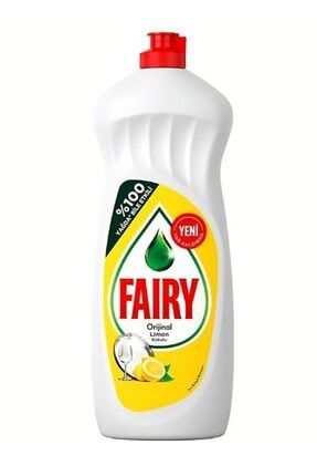 fairy limonlu bulasik deterjani sari