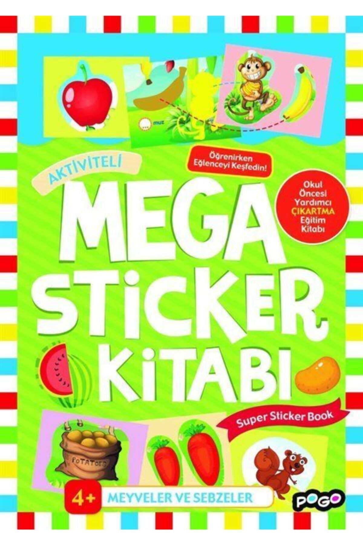 Книга-мега стикер Pogo Kids Fruits And овощей 452328