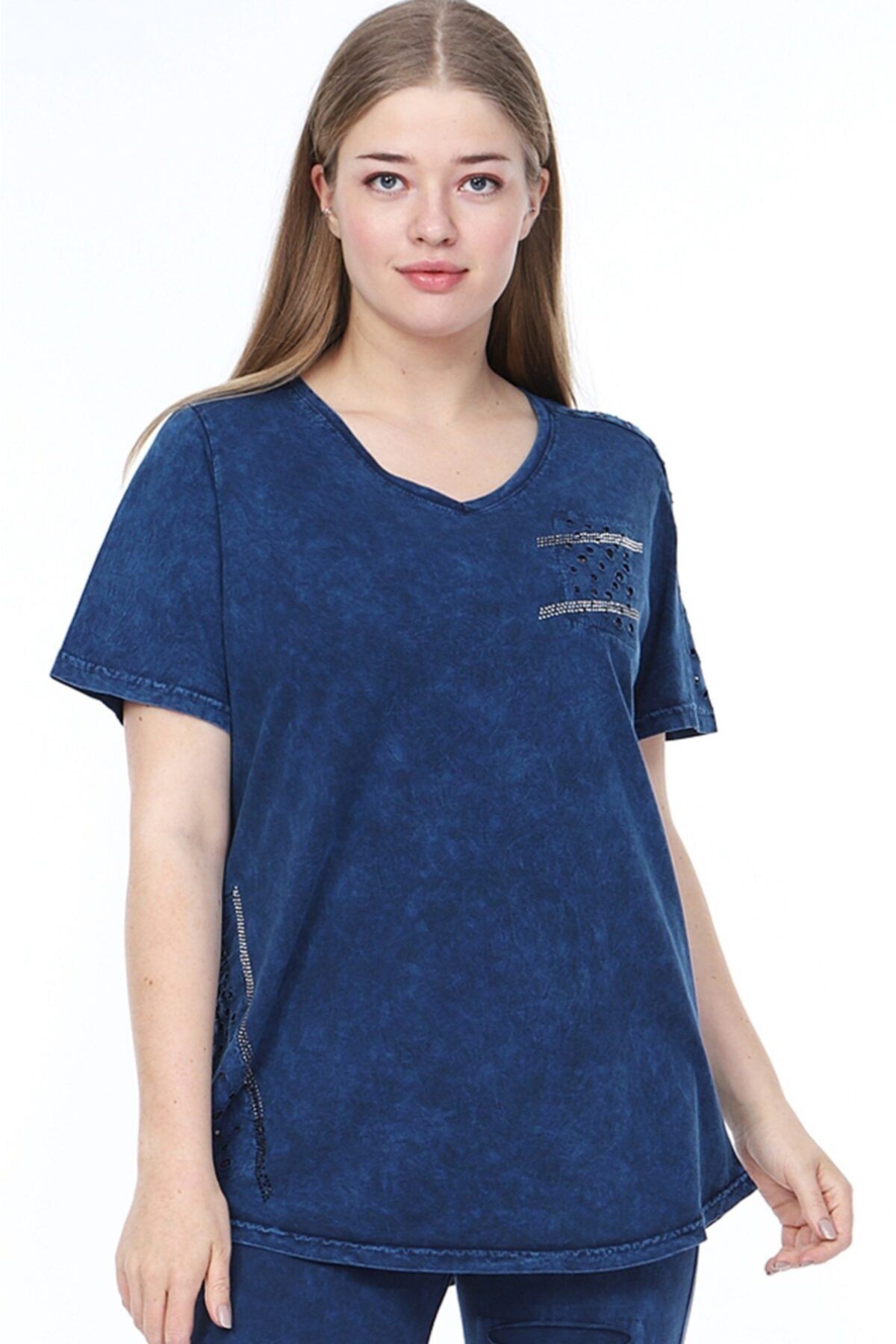 Mia Butik One Shoulder T shirt with Hole Detail Trendyol