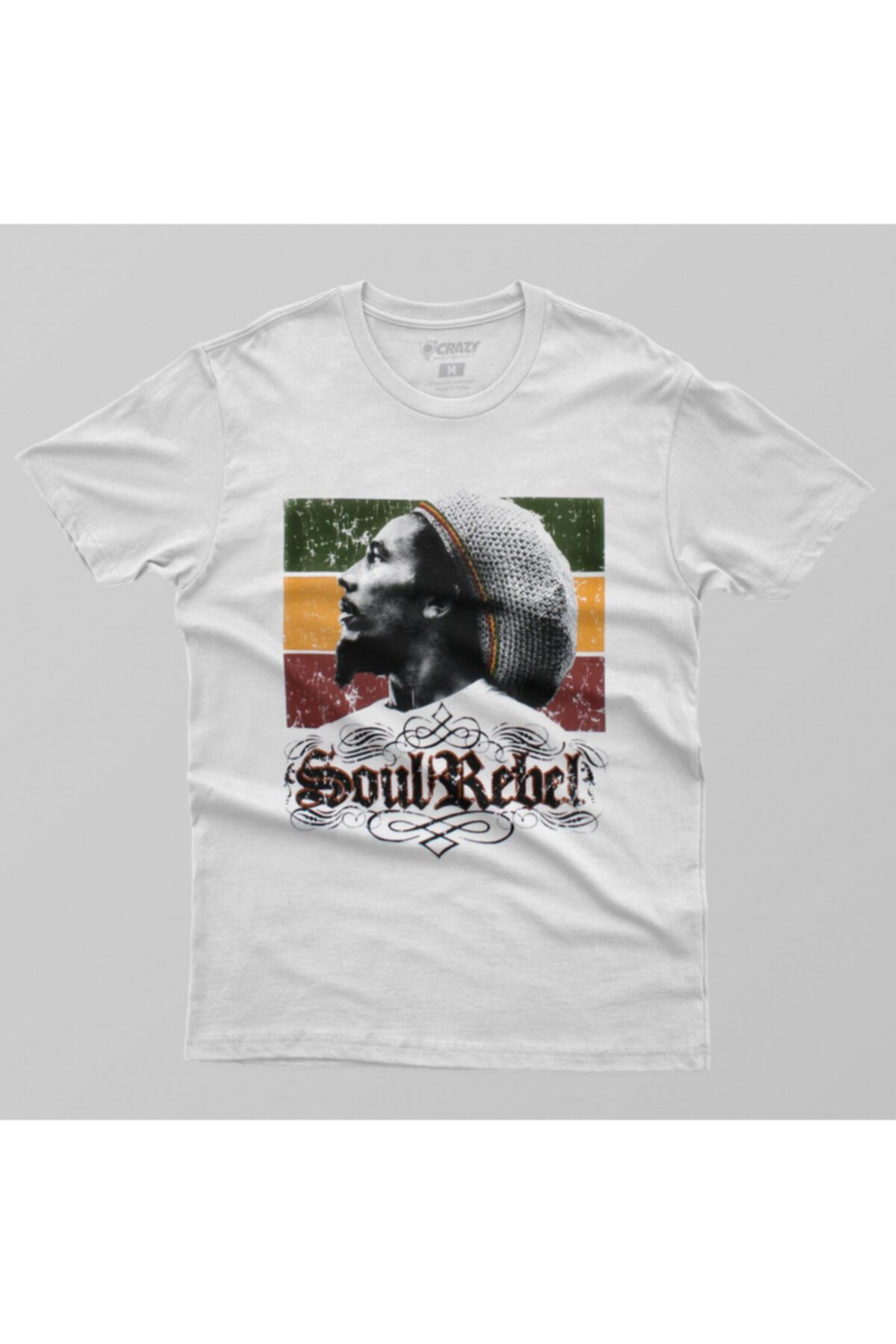 Crazy-Bob Marley Soul Rebel Men's T-Shirt 2