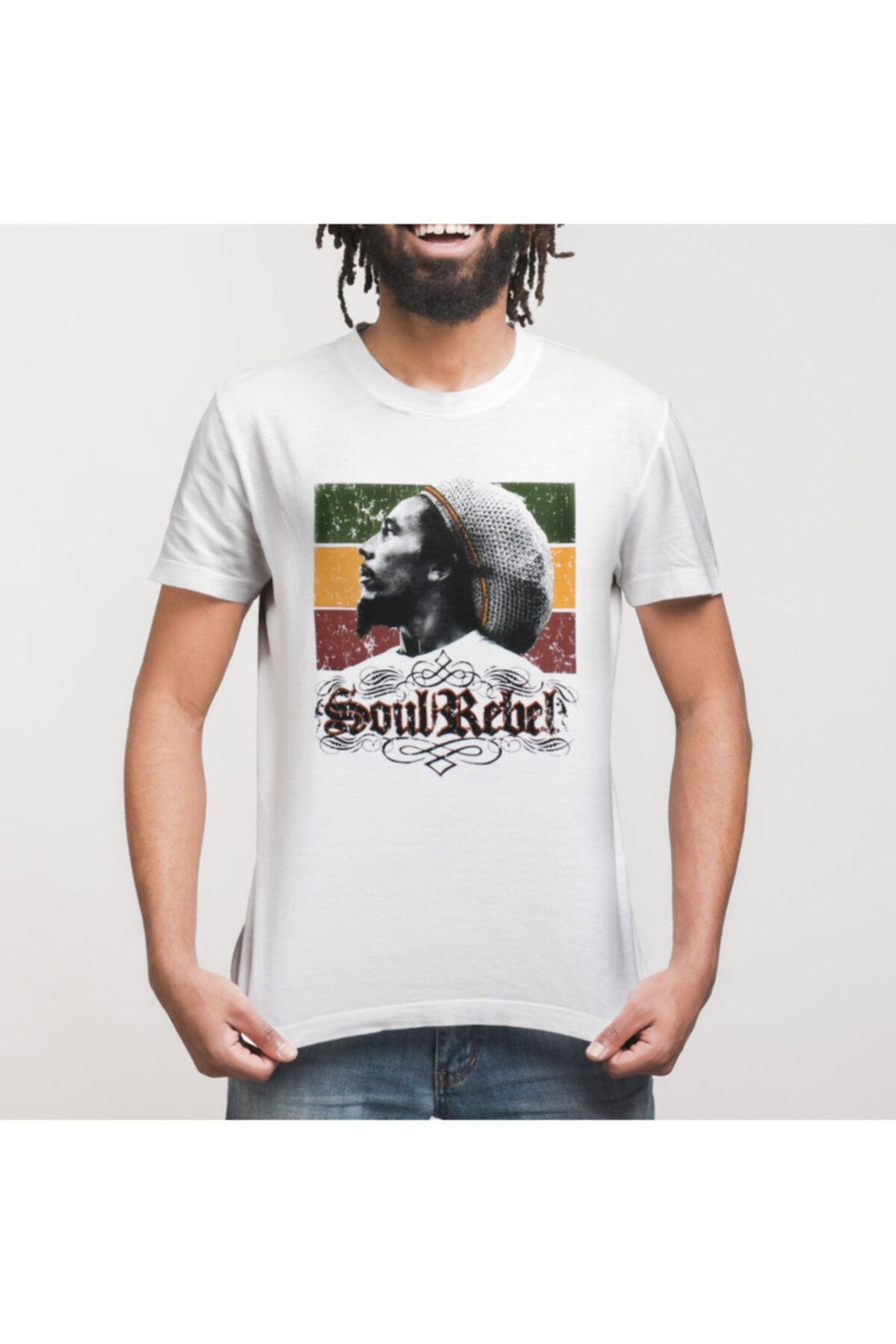 Crazy-Bob Marley Soul Rebel Men's T-Shirt 3
