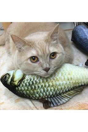 Büyük Boy Bez Balık Kedi Köpek Evi Oyuncağı Kedi Otu Dolgulu Balık-sazan