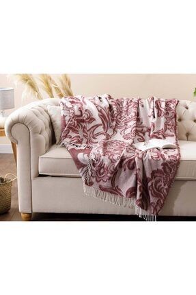 English Home Royal Akrilik Koltuk Sali 130x170 Cm Krem Bordo Trendyol