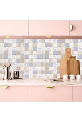 Mutfak Tezgah Arası Folyo Kaplama Mozaik Taş Soft Desen 60cm X 100cm TA490