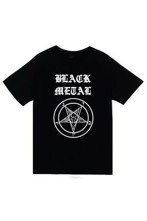 Pentagram Black Metal Baskılı T-shirt KOR-TREND1493