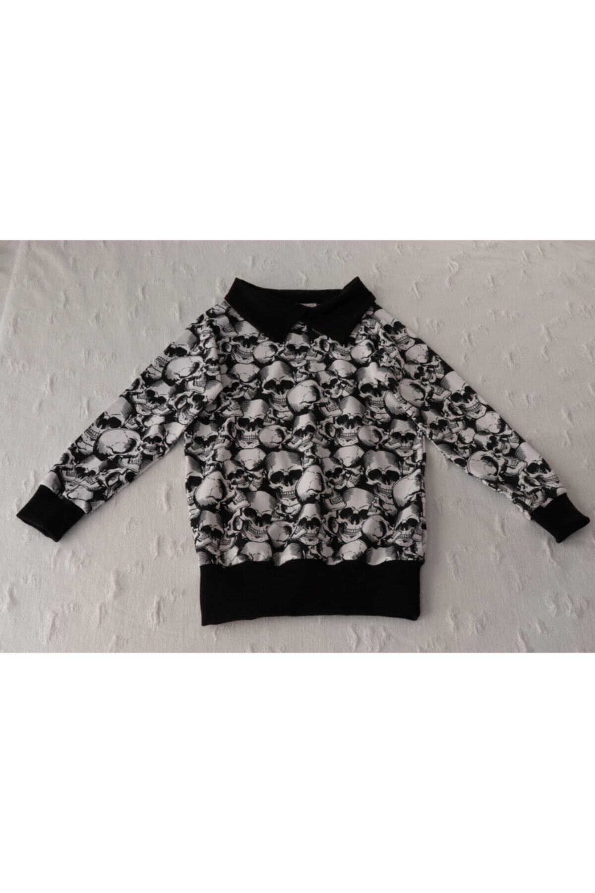 سویشرت پسرانه مشکی Woowkid | wwkd0100013 اورجینال - تصویر 2