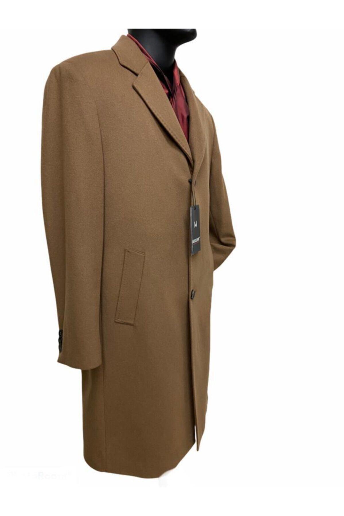 MİXLİNE  Camel Ceket Yaka Palto - Görsel 2