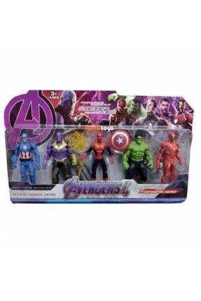 Yenilmezler Thanos Hulk Ironman Örümcek Adam Oyuncak 5 Li Set PRA-1584352-2598