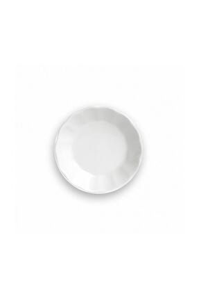 Acem Sade Beyaz Porselen Çay Tabağı 10 Cm 6 Lı P8099S4338