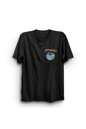 Travis Scott Astroworld Baskılı Tshirt KOR-TREND3928