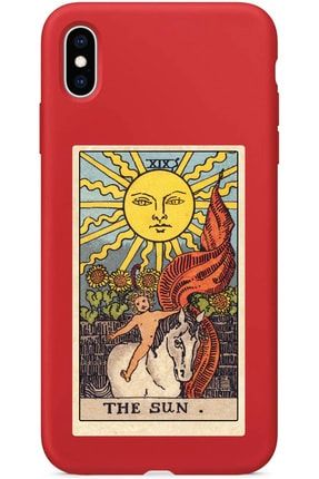 Iphone X Kırmızı Lansman The Sun Baskılı Telefon Kılıfı IPXLN-136
