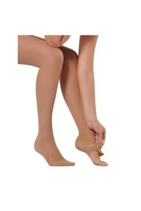 Kadın Dore Burnu Açılabilen Kadın Külotlu Çorap Abdestklt01