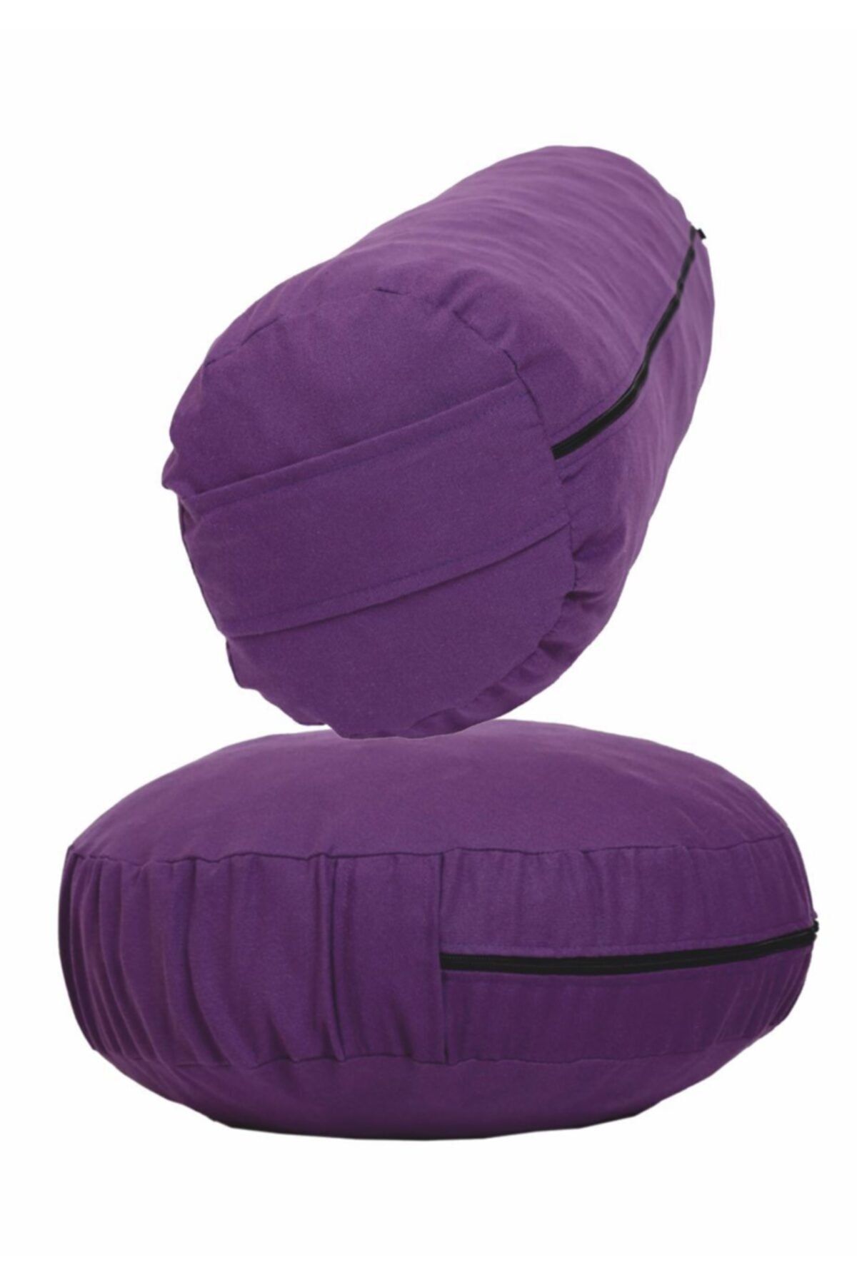 مت یوگا بنفش مردانه و زنانه کوسن مدیتیشن پوسته ارگانیک + Bolster دو مجموعه REMEGE