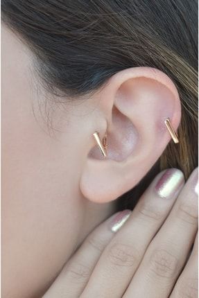 Üçgen Piercing Tragus Helix Kıkırdak Küpesi CNPRUWXZ
